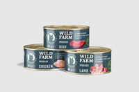 WILD FARM Mousse Lam 6x80g - graanvrije mousse voor katten