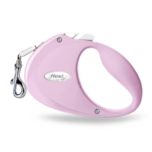 FLEXI Puppy, automatische leiband, voor hond, roze, 2m, webbing
