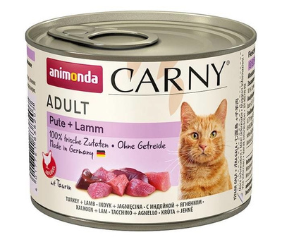 ANIMONDA Cat Carny Adult smaak: kalkoen, lam 200g