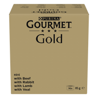 Purina Gourmet Gold Mousse mix 96x85g (rund, konijn, lam, kalf) + Purina® Gourmet™ - Kerstfeest voor de katachtige fijnproever - adventskalender