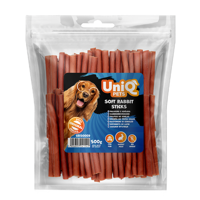UNIQ PETS hondensnacks 500g Konijnensticks