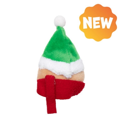 UNIQ PETS PLUS TOY PURRNIP katachtige peperkoekman hoofd met kattenkruid 7x6cm