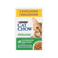 Purina Cat Chow Sterilised Kip en Aubergine in Saus 85g
