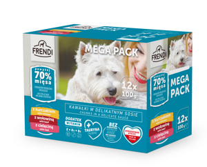 Frendi zakjes voor honden (kip/rund/kalfsvlees) 12x100g