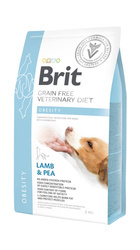 Brit Grain Free Veterinary Diet Hond Obesitas Lam Met Erwten 2kg