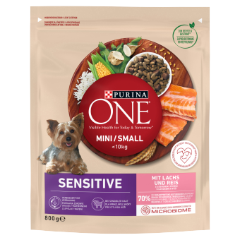 Purina One Mini/Small Delicate Hondenvoer Zalm met Rijst 800g
