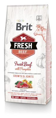 Brit Fresh Beef &kin Puppy Large Growth & Joints 12kg