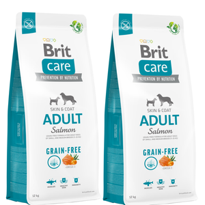 BRIT CARE Graanvrij Adult Zalm 2x12kg
