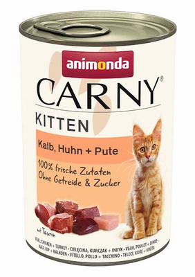 Animonda Cat Carny Kitten Rundvlees, Kalfsvlees & Kip 400g