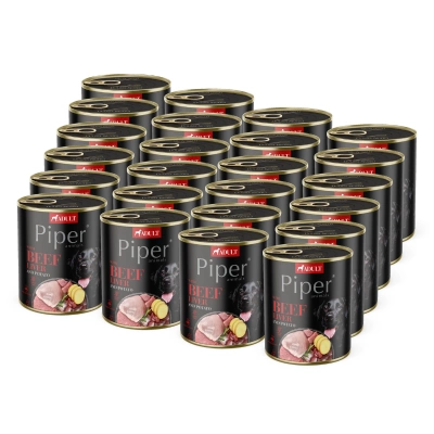 DOLINA NOTECI Piper voor honden met runderlever en aardappelen 24x800g
