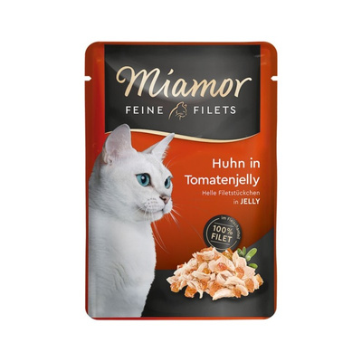 Miamor Feine Filets - natvoer tonijn met tomaten in gelei 100g