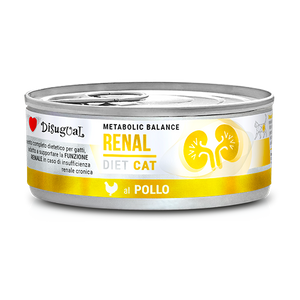 Disugual Veterinary natvoer voor katten RENAL Kip (volwassen) 6x85g