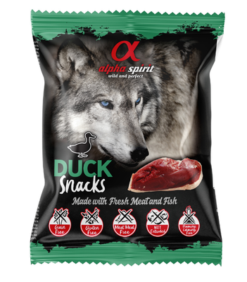 Alpha Spirit Hondensnack eend blokjes 50g