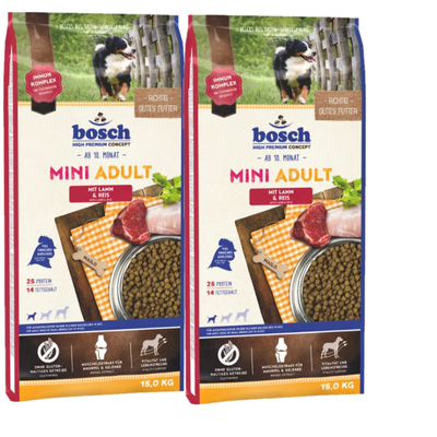 BOSCH Adult Mini Lamb & Rice 2x15kg