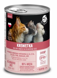 PetRepublic stukjes in saus met garnalen 400g voor katten