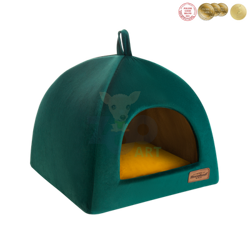 RECOBED hondenkrat Welurove groen S 40x40cm