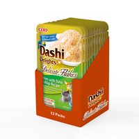 INABA Dashi Delights Delicate Vlokken Kip met Tonijn &amp; Sint Jakobsschelp Recept 40g