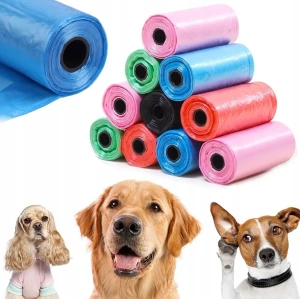 NUXIE Gekleurde hondenpoepzakjes 10x15st