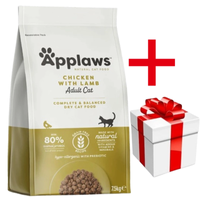 APPLAWS Complete Dry Adult Chicken With Lamb 7.5kg  + een verrassing voor de kat
