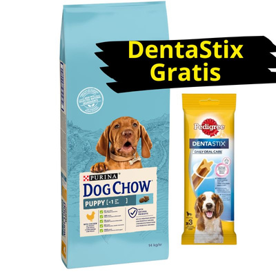 Purina Dog Chow Puppy met Kip 14kg + VERRASSING VOOR UW HOND