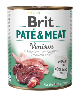 Brit Pate&Meat Adult Venison 6x800g