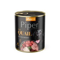 DOLINA NOTECI Piper voor honden met kwartel en cranberry12x800g